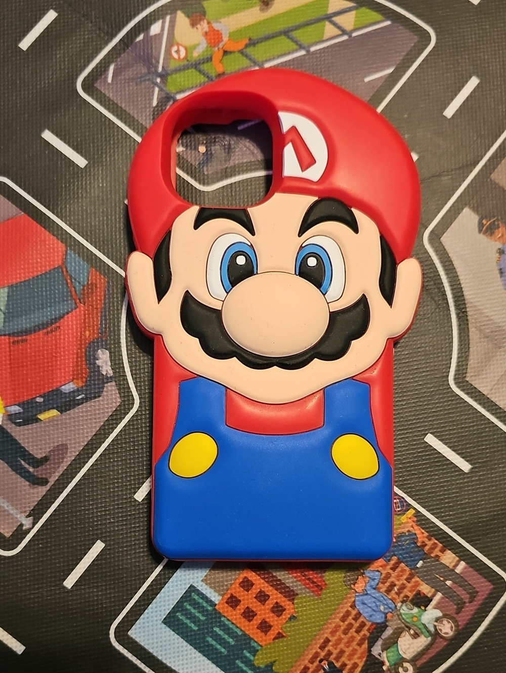 Red and Blue Kids Silicone Character Phone Case - Cute Game Hero